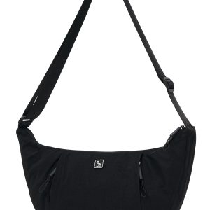 OIWAS Nylon Crescent Crossbody Bag, Sloughy Shoulder Hobo Bag for Women, Lightweight Moon Bag Dumpling Sling Bag Purse