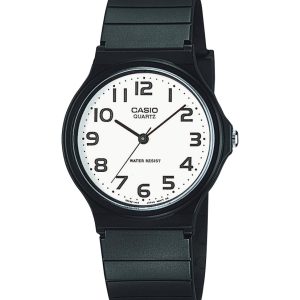 Casio MQ24 Series | Quartz Analog Watch for Men | Water Resistant | Resin Case | Resin Band | Resin Glass | Three Hand Analog (HR, Min, SEC) | Classic Casio Design | 3 Year Battery