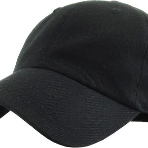 KBETHOS Classic Unisex Cotton Adjustable Low Crown Baseball Cap – Plain Dad Hat