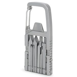 Generic 12 in 1 Keychain Multitool Screwdriver Bit Folding Multi Tool Bottle Opener Portable Pocket Tool for Outdoors Camping