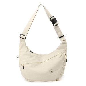 Crescent Crossbody Shoulder Bag,Lightweight Nylon Hobo Purse for Women | Waterproof Sling Luna Bag with Many Zippered Pockets, Adjustable Strap,Spacious Travel Dumpling Purse for Everyday Use