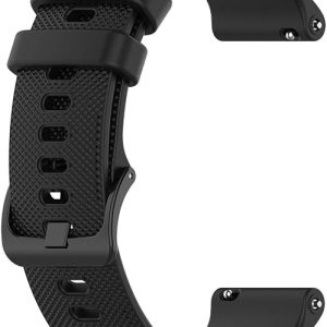 22mm Silicone Bands Compatible for Fossil Men's Gen 6/5E 44mm/Gen 5 LTE/Carlyle/Garrett/Women's Julianna Smart Watch, Replacement Quick Released Sport Watch Strap
