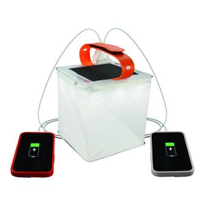 LuminAID Survivor Inflatable Solar LED Camping Lantern & Dual Phone Charger | 600 Lumens, Twist-to-Inflate Design, Camping, Hiking & Travel, Emergency Light for Power Outages, Hurricane, Survival Kits