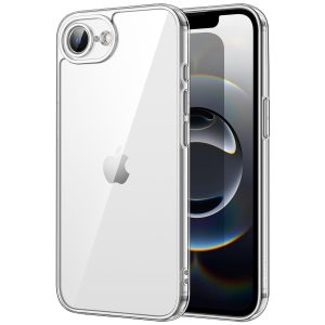 JETech Case for iPhone 17e/16e, Anti-Yellowing, Clear | Shockproof Protection, Scratch Resistant Hard PC Back, Durable Transparent TPU Bumper