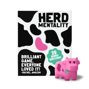 Herd Mentality Udderly Funny Family Board Game, Ages 10+ | Award-Winning Big Group Game, Family Game Night, 4-20 Players, Dodge the Pink Cow, Kids & Adults