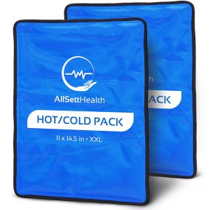 Reusable Ice Packs for Injuries Reusable | 11"x 14.5"- 2 Pack XL | Hot & Cold Pack | Large Ice Pack for Back Pain Relief, Flexible When Frozen | Cold Compress for Back, Knee, and Shoulder Injuries | XL Ice Pack Stays Cool Longer, Double-Sealed Leak-Proof, Relief for Knee, Hip and Shoulder
