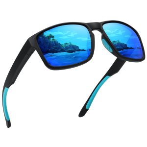 Sports Polarized Sunglasses for Men Women UV Protection Unbreakable Driving Running Fishing Hiking Sun Glasses