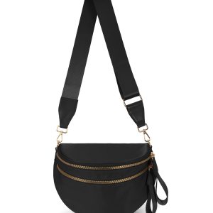 FEIBOON Spacious Nylon Crossbody Bag Bum Bag Handbags Purses for Women | Large crossbody bags shoulder bag,Lightweight diaper bag mom bag,fanny pack crossbody for women,Trendy wallets purses