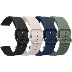 Meliya ID208 Plus Smart Watch Bands, 22mm Soft Silicone Bands for Fitpolo/Quican/Aeac/Tensky ID208 Plus Smartwatch Replacement Wristband Adjustable Straps