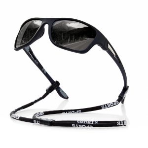 suoso Polarized Sports Sunglasses for Men: UV400 Protection Glasses Wrap Around Goggles for Driving Fishing