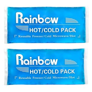 Soft Ice Packs Reusable Gel Pack 2, Hot and Cold Gel Ice Packs for Injuries, Headaches, Joint Pain Relief, Comfort Ice Pack Flexible Therapy on Neck, Ankle, Knee, Leg, Shoulder, Elbow, Wrist, Feet