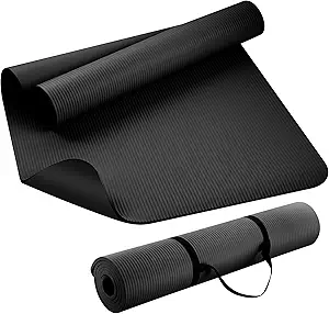 KEEP Extra Thick NBR Yoga Mat | Non-Slip, For Yoga, Pilates, Stretching, Meditation, Wide & Cushioned, For Women & Men