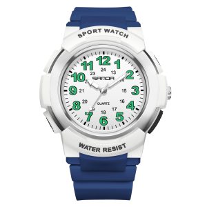 Unisex Fashion Simple Arabic Numerals Analog Quartz Watch for Women Men | 7 Colors LED Backlight Shock-Resistant TPU Strap Nurse Work Wristwatch 50M Waterproof