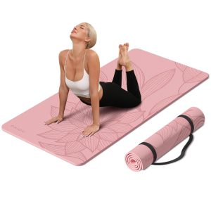 PAIDU Large Yoga Mat 72"x36"x10mm Non-Slip Exercise Mat for Home Gym Studio | Extra wide & thick non-slip yoga mat, works on all floors, ideal for stretching, yoga studio, gym and home workouts