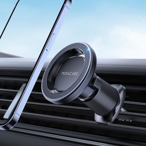 Miracase Car Phone Holder for Magsafe [Strong Magnets] Magnetic Phone Holders for Your Car, 360°Adjustable Air Vent Hands Free GPS Navigation Mount Cradle Fit iPhone 17-12 & All Smartphones, Black