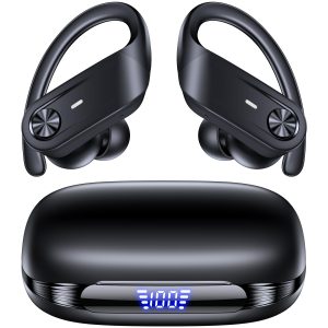 Hybrid Active Noise Cancelling Wireless Ear Buds 80 Hrs Playtime Hi-Res Stereo Quality Bluetooth Earbuds with Transparency Mode Headphones Bluetooth Earhooks ANC Earphones for Work Sports Travel