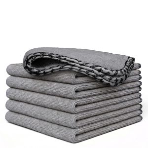 Chemical Guys, AllSwipe Multi-Use Microfiber Towels, Gray, 14 x 12, 6 Pack | Versatile microfiber towels for washing, drying, glass and interiors, soft and scratch-free, six per pack