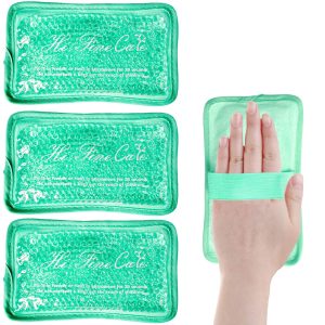 Ice Pack, Hot or Cold Pack Gel Cooling Pad, Reusable for Injuries Medical Health, Swelling and Pain Relief, Tired Eyes, Child Injury, Headache, Sinus Relief 3PCS (Green)