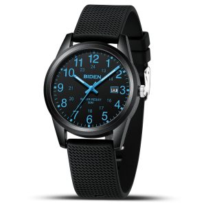 LN LENQIN Mens Watches Analog Quartz Sports Waterproof Watch for Men Women | Unisex Nurse Watch for Men Women Medical Professionals Military Time with Second Hand Glowing Easy to Read Dial