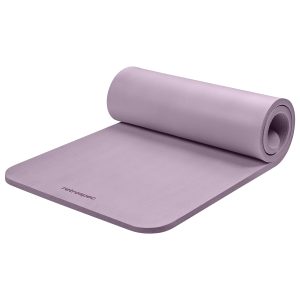 Retrospec Solana Yoga Mat 1" Thick w/Nylon Strap for Men & Women - Non Slip Exercise Mat for Home Yoga, Pilates, Stretching, Floor & Fitness Workouts