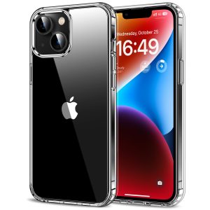 HOOMIL Case for iPhone 14, Anti-Yellowing, Clear | Shockproof & Drop Protection, Scratch Resistant, Wireless Charging Compatible, Hard PC Back Phone Cover