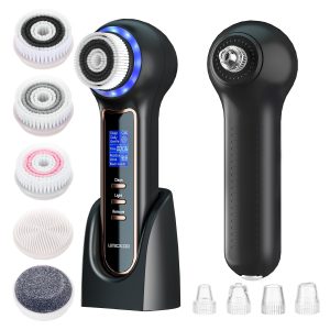 Umickoo Rechargeable Rotating Face Scrubber with Blackhead Remover Mode | IPX7 Waterproof for shower, Daily & Deep Cleaning for All Skin Types lasts for 30 days after charging