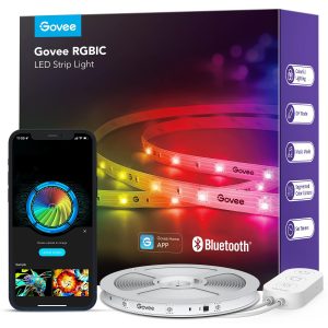 Govee 32.8ft RGBIC LED Strip Lights, LED Lights for Bedroom, APP Control | DIY Multiple Colors on One Line, Color Changing Lights for Home Decor, Bluetooth Strip Lights with APP Control