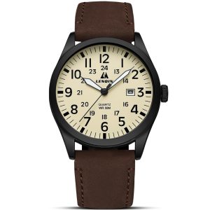 LN LENQIN Mens Watches Military Sport Analog Quartz Watch for Men | Nylon Strap Stylish Luminous Fashion 3ATM Waterproof Army Tactical Casual Wristwatch Unisex Watch for Men With Date