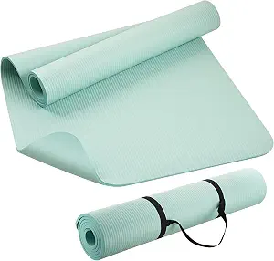 KEEP Extra Thick NBR Yoga Mat for Women & Men, 10mm Thick, 72”x32” Large Exercise Mat with Non-Slip Workout Mat for Yoga, Pilates, Stretching, Meditation – Wide & Cushioned Fitness Mat