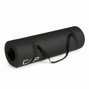 CAP Barbell 1/2-Inch High Density Exercise Yoga Mat with Strap | Multiple Options
