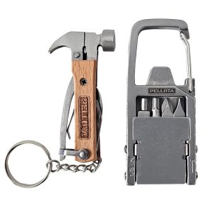 Multi Tool Prizes [17-in-2] for Adults - Multi Tool for Men, Multitool, Small Hammer, Small Tools, Hammer Multitool, Gifts for Men, Dad, Husband, Camping, Bottle opener, retrieve card pin