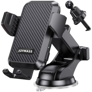 JOYMASS Wireless Car Charger, Phone Holders for Your Car, 15W Auto Clamping Phone Mount Car Accessories for iPhone 16 15 14 13 12 Mini Pro Max 11 XR XS, Samsung Galaxy S24 Ultra S23 S22+ Note 20, etc