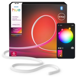 Philips Hue OmniGlow Micro LED Strip Light, 9.8ft, 1-Pack | Vibrant Color & Ambiance, 2700 Lumens, Flexible Indoor Lighting, Uniform Light, App and Voice Control