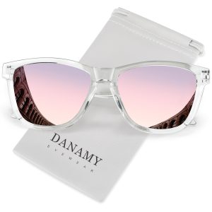 DANAMY Sunglasses Womens Polarized Sunglasses for Women Men UV Protection | Trendy Designer Sunglasses Cute Shades Daily Wear, Outdoor, Driving, and Beach Essentials