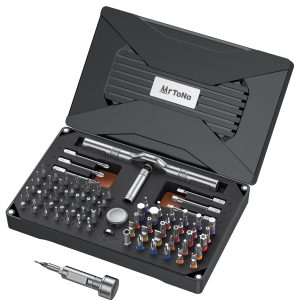 74 in 1 Magnetic Ratchet Screwdriver Set with Detachable T Handle | S2 Steel Bits Screwdriver Set, Repair Tool Kit for Furniture, Precision Electronics, Bicycle, DIY, Computer, Gift for Man