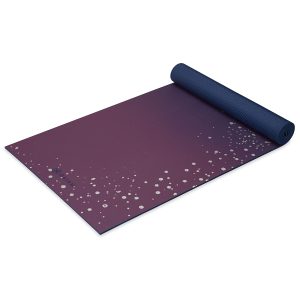 Gaiam Premium Yoga Mat, 6mm Thick Print Mat | Premium 6mm thick cushioning for joint support. Non-slip print design for yoga, Pilates & floor workouts.