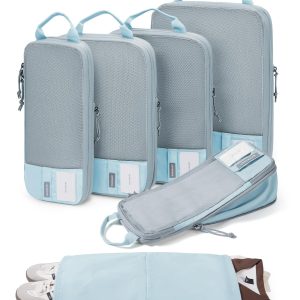 BAGSMART Compression Packing Cubes for Travel Essentials | 14 Set /6 Set /4 Set/2 Set, Lightweight, Durable