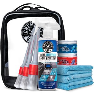 Chemical Guys, 10-Piece Interior Cleaning Kit, Cleaner, Brushes, Gel & Bag | Reaches vents, seams and screens most sprays miss, a complete set to detail every surface, and a solid gift