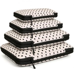 4 Set Compression Packing Cubes for Travel Essentials,Compressible Expandable Packing Cubes for Suitcase, Luggage Organizer Bags for Travel