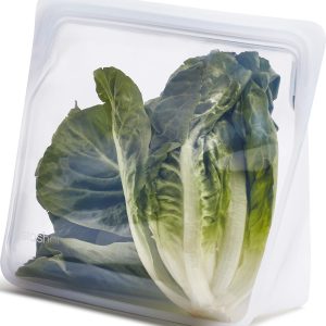 Stasher Premium Reusable Silicone Bag, Stand-Up Mega, Clear, 104 oz | Food-Safe Silicone, Reusable Freezer Bags, Microwave, Dishwasher, Pantry, Meal Prep, Food Storage Bag, Eco-Friendly