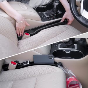 Givifive Car Seat Gap Filler Organizer 2Pack Soft Foam 3IN1 Multifunctional | Seat Side Gap Filler Strip with Storage Slot & Hook Accessory Universal Fit Car SUV Truck Fill The Gap Between Seat & Console