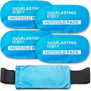 Reusable Gel Ice Packs for Injuries, Hot and Cold Compression Wrap 4 Pack