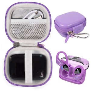 Case for Aptkdoe Wireless Earbuds 75hrs Bluetooth 5.3 Headphone Sport (Purple)