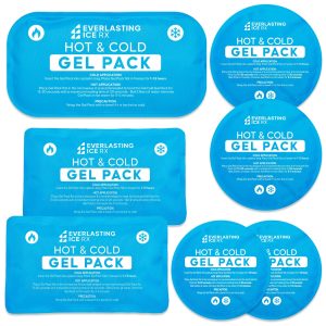 Reusable Hot and Cold Gel Ice Packs for Injuries, 7 Pack Variety Set