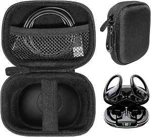 Case for occiam T17, T19 Active Noise Cancelling Earbuds Wireless Bluetooth Headphones Ear Buds (Black)